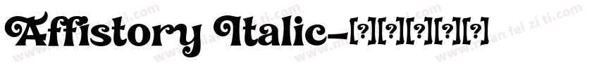 Affistory Italic字体转换